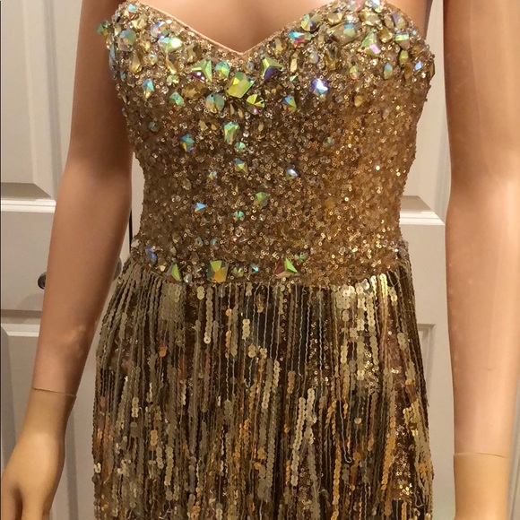 Gold prom dress - Picture 3 of 6